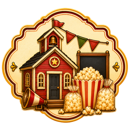 School event kettle corn graphic